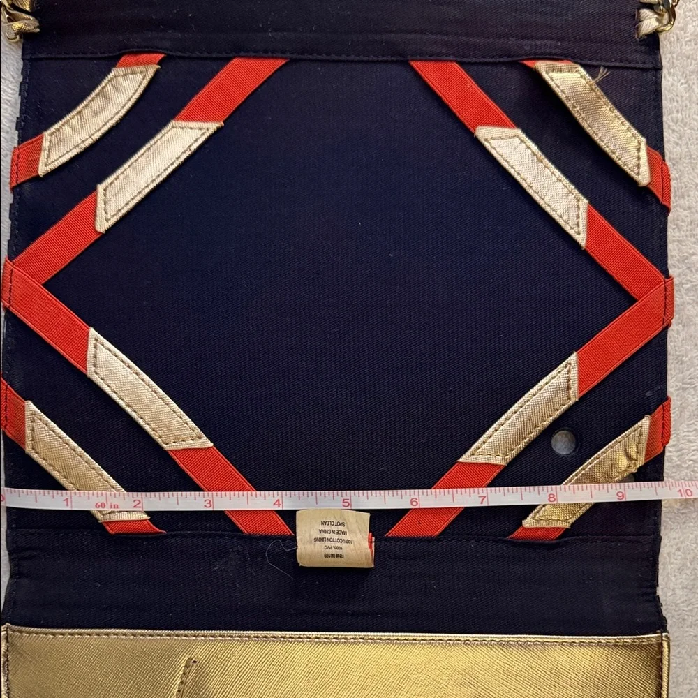 Lilly Pulitzer Treasure Envelope iPad Tablet Tech Case Chain Trim Coral Nautical